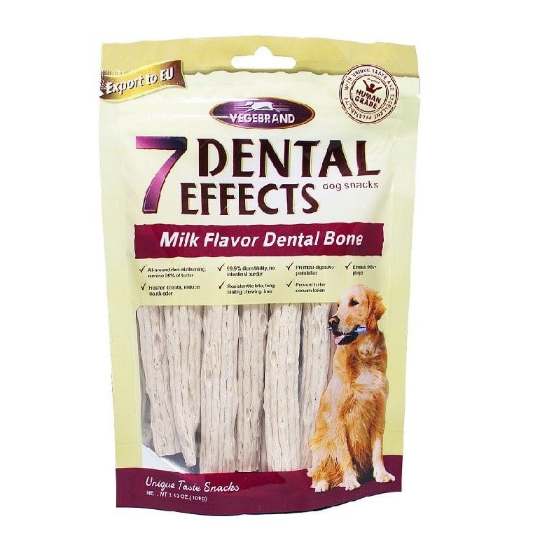 Xương gặm sạch răng cho chó 7 Dental Effects gói 100g - Chăm sóc răng miệng cho Cún
