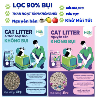 [Tải 24kg] HCN ECO CAT LITTER Cát Vệ Sinh Cho Mèo Ít Bụi, Vón Cục, Khử Mùi Hiệu Quả