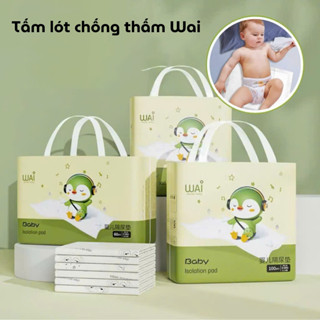Tấm lót chống thấm thay tã bỉm, miếng lót chống thấm KidsWorld dùng 1 lần, miếng lót sơ sinh cho bé
