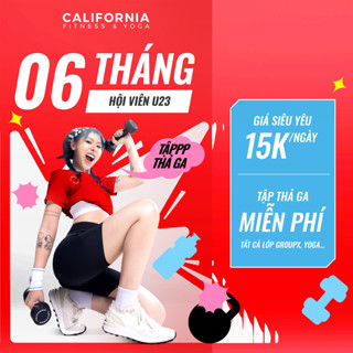 Thẻ tập 6 tháng hạng Vàng dành riêng cho sinh viên U23 tại CLB California Fitness & Yoga