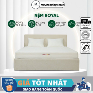  Nệm Edena Royal Cao su nhân tạo Edena - Cao Cấp Chính Hãng - Nhiều lỗ thông thoáng in Maybedding 