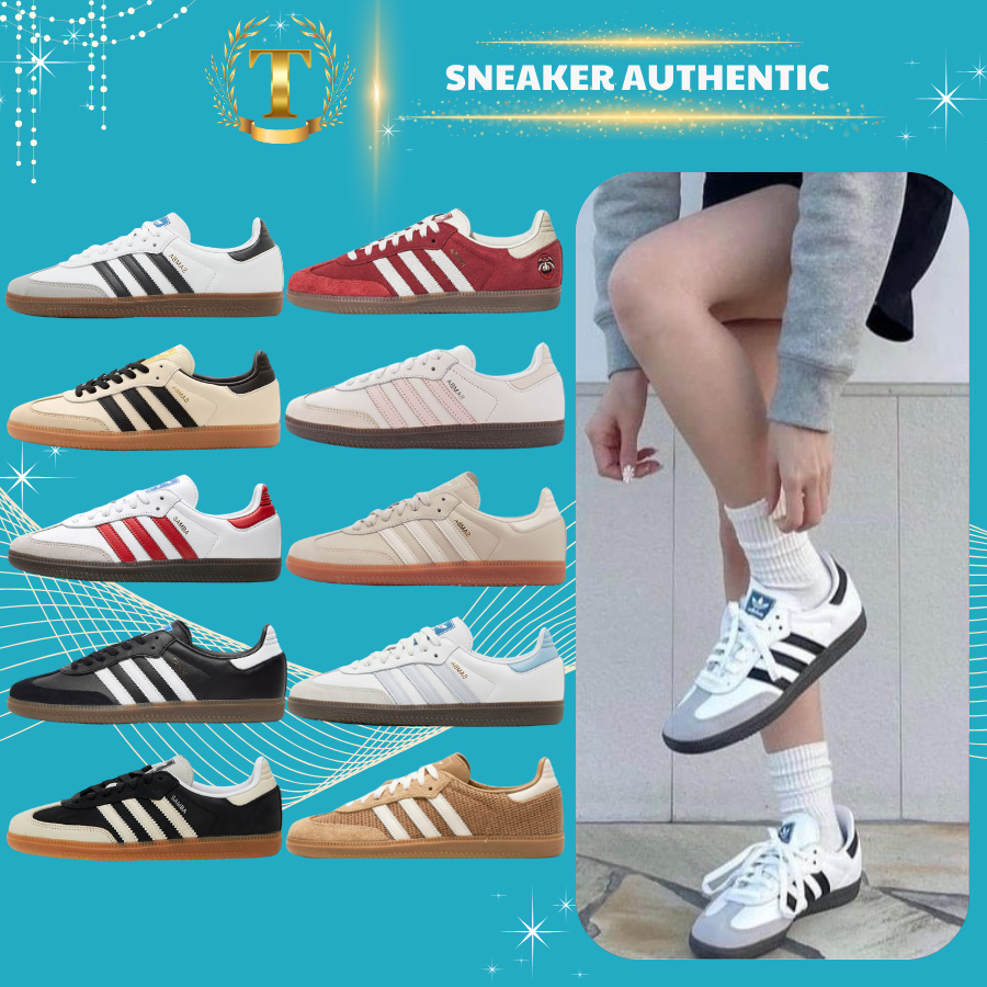 Giày Adidas Samba OG Đủ Màu, Giày Thể Thao Nam Nữ Basic Phối Màu Siêu Đẹp