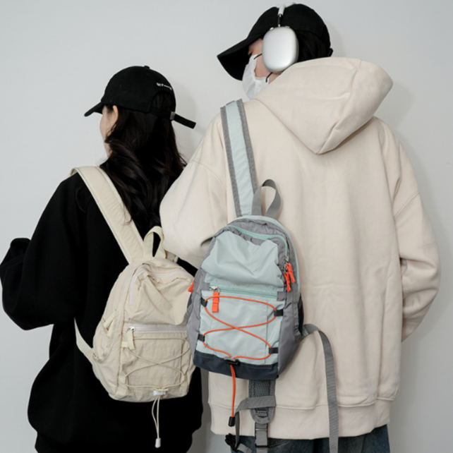 Ba lô mini túi leo núi  cắm trại di động dung tích lớn, Túi đi học nhẹ đa chức năng thời trang du lịch B46