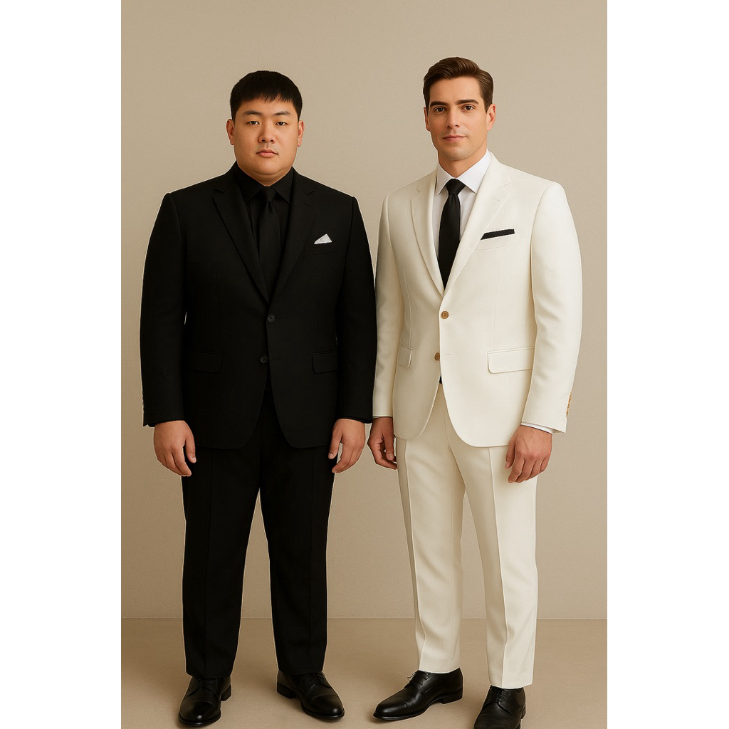 VEST NAM BIGSIZE TRẮNG, ĐEN TIỆC CƯỚI HỘI NGHỊ CAO CẤP TẶNG CÀ VẠT