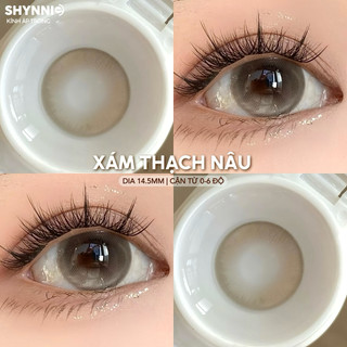  1 CẶP LENS  CẬN 0-6 ĐỘ  Lens mắt kính áp tròng NÂU SỮA rõ màu 14.5mm xu hướng 2025 - SHYNNIE LENS  Lens Huế  🐰 