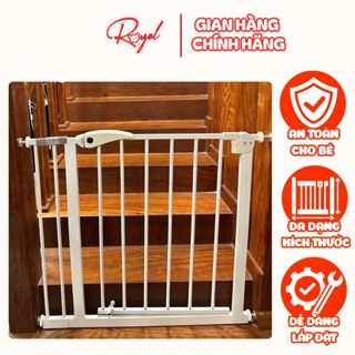 Thanh chắn cửa thanh chắn cầu thang ROYAL an toàn cho bé dễ dàng lắp đặt không cần khoan đục