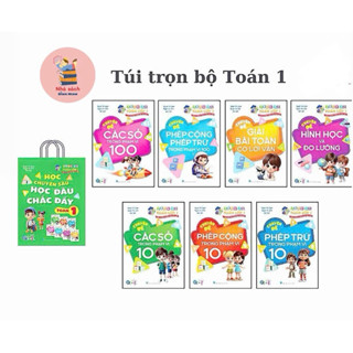Sách - Túi Trọn Bộ Toán Học Chuyên Sâu - Học Đâu Chắc Đấy Lớp 1 - Cả năm ( 7 cuốn )