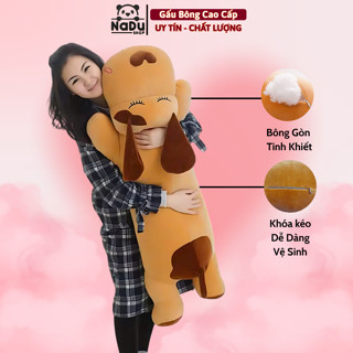  Gối Ôm Hình Chó Nằm Ngủ Gấu Bông Chó Nằm Ôm Ngủ Mềm Mịn Quà Tặng Cao Cấp 