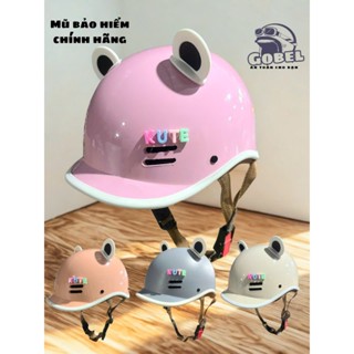 GOBEL Nón Bảo Hiểm CÁ HEO NGƯỜI LỚN size từ 54-58cm, tặng kèm CHARM CHỮ VÀ TAI GẤU,sản phẩm xu hướng