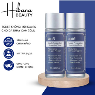    30ML  Nước Hoa Hồng Không Mùi Klairs Supple Preparation Unscented Toner 