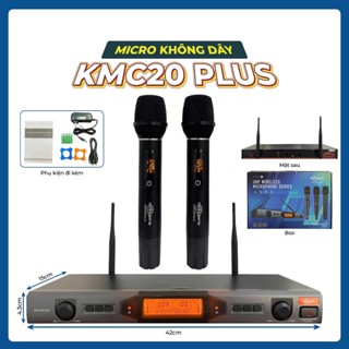 Micro Không Dây Karaoke Micpro KMC20 Mẫu Mới 2025 Chống Hú Chồng Ồn, Loại Bỏ Tạp Âm Tụ To - Chống Hú - Bắt Sóng Xa