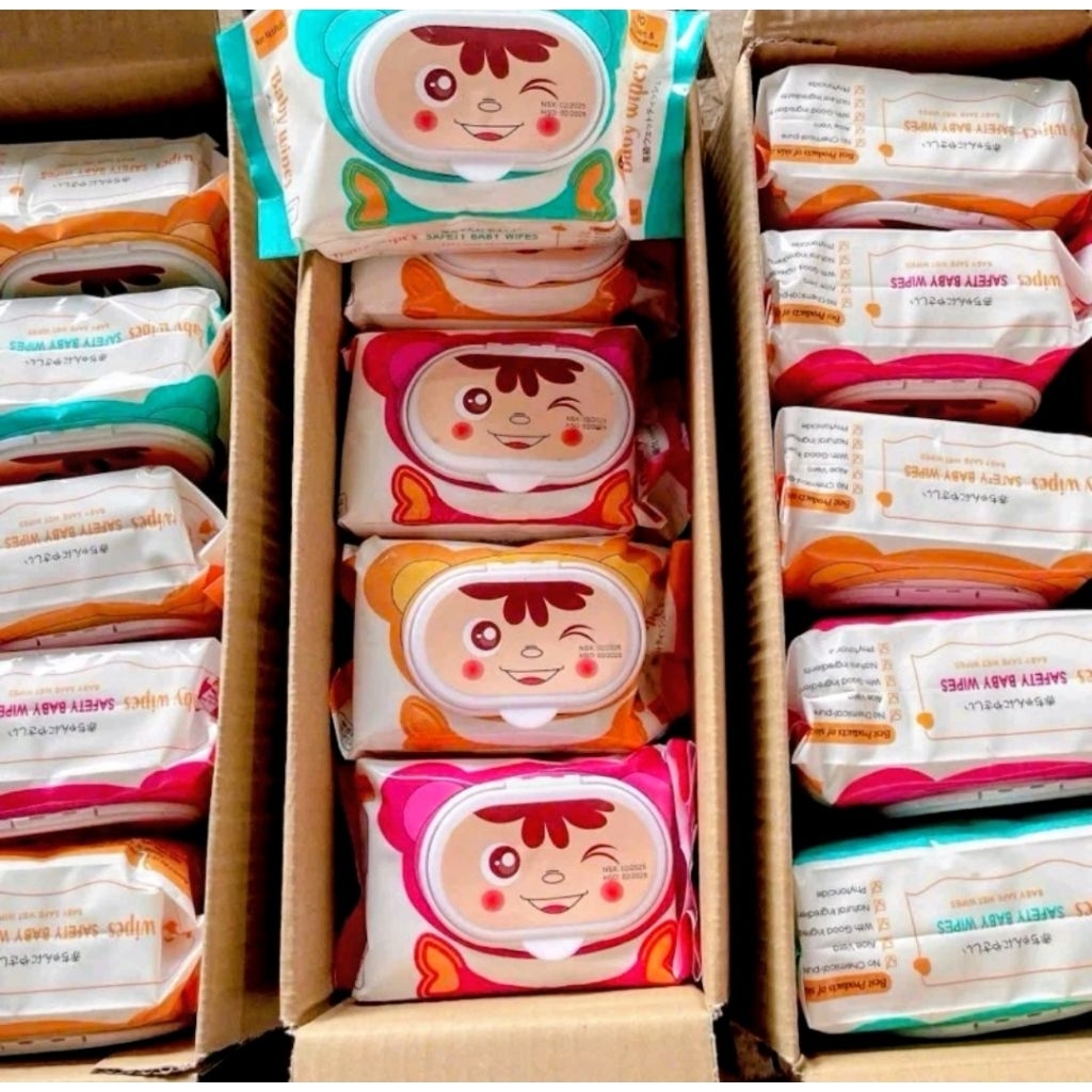 Combo 10 Gói Khăn Ướt Baby Wipes 650gr – Không Cồn, Không Hương Liệu, An Toàn Tuyệt Đối