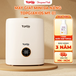 Máy giặt mini M9-01 Topgiakids giặt đồ cho bé, đồ lót, tất vớ - Tự vắt sấy khô - Tia UVC khử khuẩn