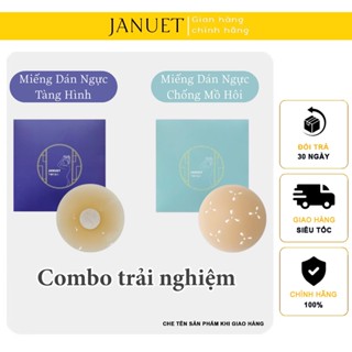 [Combo 2 Cặp] Miếng Dán Ngực Silicone Ultra Thin & Bubble Air Cao Cấp Januet