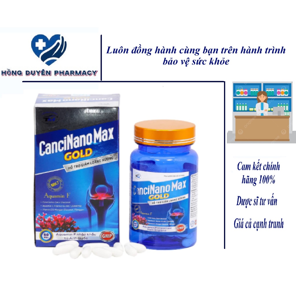 CanciNano Max Bổ sung canxi,Vitamin D3, hỗ trợ xương răng chắc khỏe
