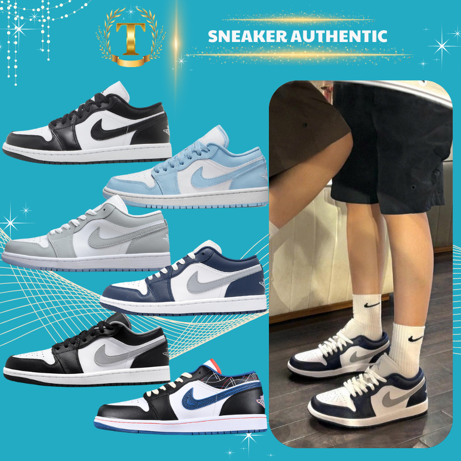 Giày JD1 Low Full Màu Đủ Mẫu Cổ Thấp Dễ Phối Đồ Cực Hot Nam  Full Box.