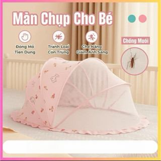   Mẫu 2025  Mùng chụp chống muỗi cho bé sơ sinh - Màn chụp tự bung gấp gọn cho bé từ 1 - 3T. Xưởng Màn Gia Anh 