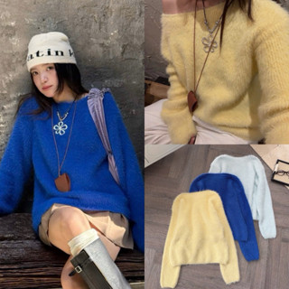   Hàng Chuẩn QC  Áo len lông thỏ LỆCH VAI dài tay chất mịn form rộng đẹp màu trơn dành cho nữ A8812 