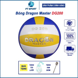 Bóng Chuyền Dragon Master DG200, Da PVC Giành Cho Tập Luyện [tặng túi lưới + kim bơm]