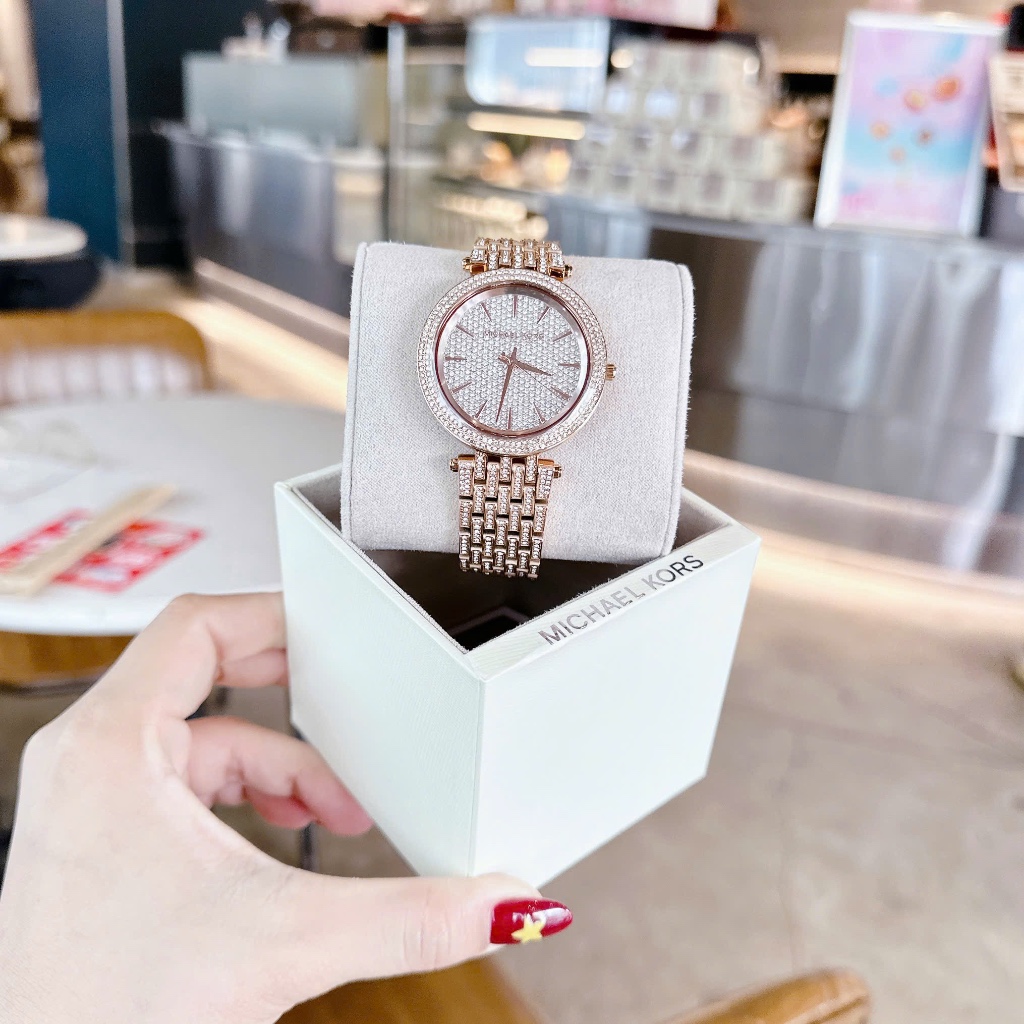 Đồng hồ nữ Michael Kors MK3780 Women's Darci Gold Watch 39mm, Authentic, Full box, Luxury diamond wa