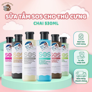 Sữa tắm SOS cho chó mèo 530ml – Dưỡng lông mềm mượt, khử mùi, diệt khuẩn, lưu hương tới 10 ngày