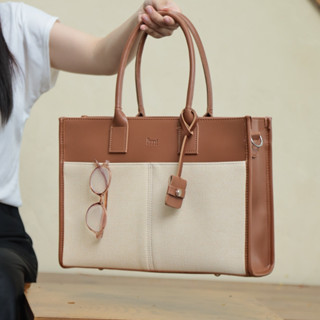 Túi Xách Công Sở Nữ (7 MÀU - Ngăn Lap Riêng) Đựng Laptop 15 inch Tote Da đi làm dạy LILY Limi bags