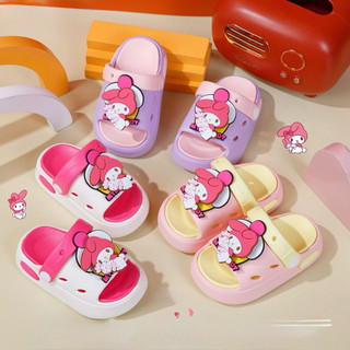  Giày đi học HÌNH XOAY -Dép quai sau cho bé gái hình Melody xoay siêu nhẹ êm chân bé 