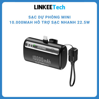  Sạc dự phòng mini 10000mAh nhỏ gọn tiện lợi cắm trực tiếp để sạc hỗ trợ sạc nhanh 22.5W tiết kiệm thời gian 