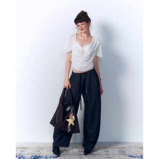 (Có tách lẻ set) Veil set – Remmus | Áo dệt kim phối mũ 2 lớp phối bra ren cho nữ