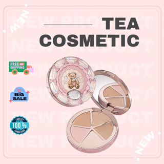   SẴN HOẢ TỐC  BẢNG CHE KHUYẾT ĐIỂM DẠNG KEM 4 Ô BÁNH GẤU SWEETIE BEAR FLOWER KNOWS 