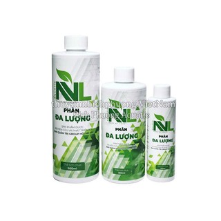 PHÂN NƯỚC ĐA LƯỢNG NVL 100ML 300ML 500ML - KÍCH LÁ PHÁT TRIỂN CHO CÂY THỦY SINH