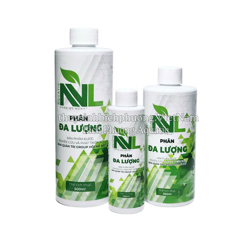 PHÂN NƯỚC ĐA LƯỢNG NVL 100ML 300ML 500ML - KÍCH LÁ PHÁT TRIỂN CHO CÂY THỦY SINH