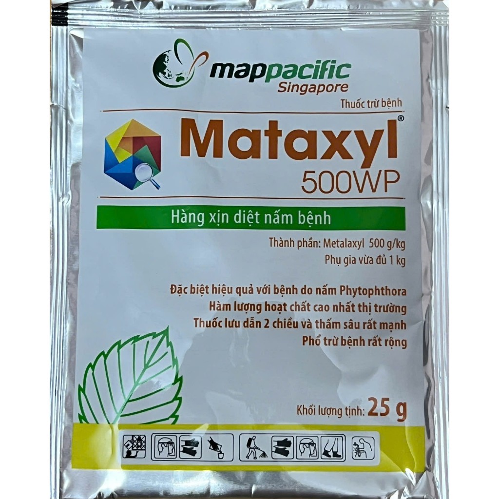 Chế phẩm diệt trừ nấm bệnh Mataxyl 500WP 25gr Hàng xịn diệt nấm bệnh