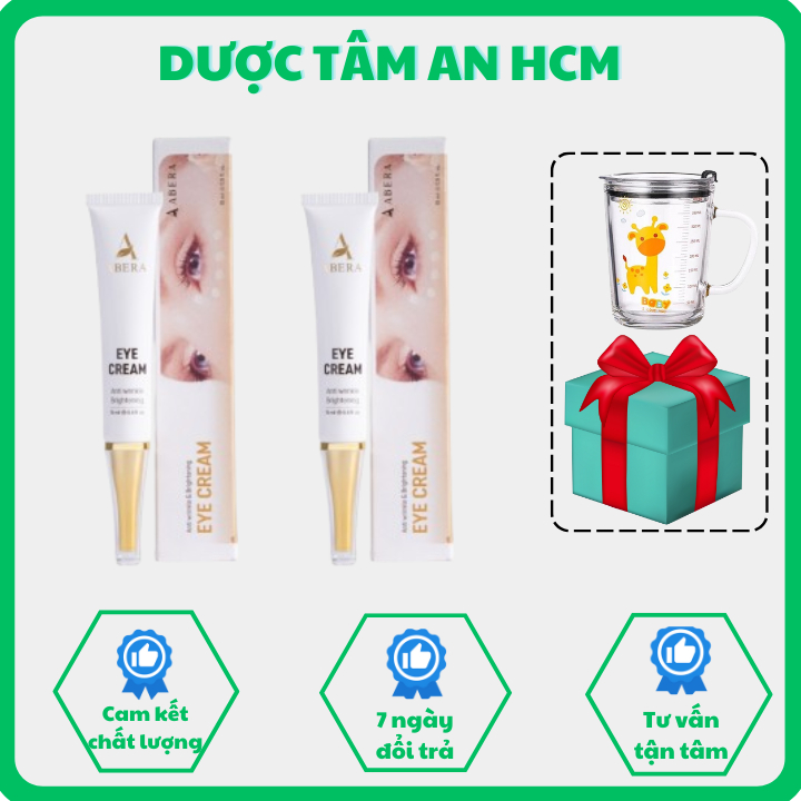 KEM DƯỠNG MẮT ABERA 15ml - Hỗ Trợ Làm Mờ Thâm Mắt, , Nếp Nhăn Mắt, Vết Chân Chim, Dưỡng Da Sáng Min