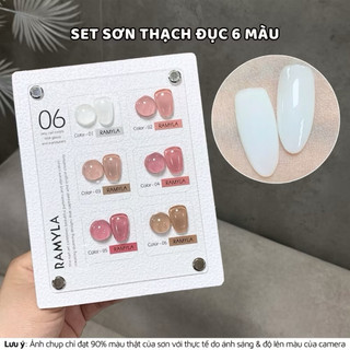  Set sơn thạch đục Ramyla 6 màu tặng kèm bảng màu 
