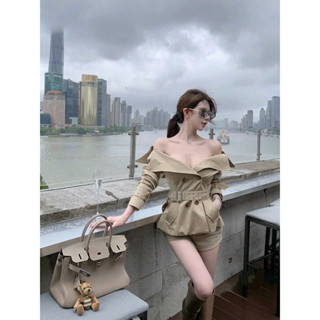  Set áo kaki đai eo quần cộc QCCC sang xịn mịn. 