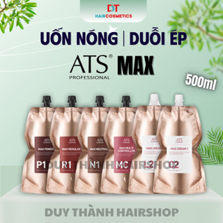  Thuốc Uốn Nóng Ép Duỗi Tóc ATS Max Chính Hãng 500ml – Uốn Đa Cấp Độ Sóng Xoăn Ép Thẳng Bóng Mượt. 