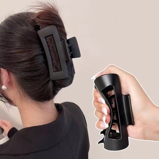   VD SHOP TỰ QUAY Kẹp tóc càng cua nhựa dẻo silicon mềm an toàn bảo vệ đầu búi tóc không đau Tatitava 