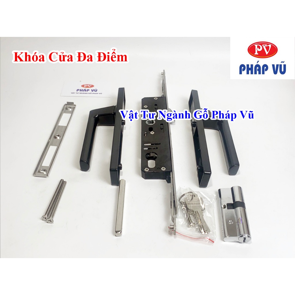 Ổ khóa, bộ khóa tay gạt cửa đa điểm Kinlong [ Bộ ] - Ngành gỗ