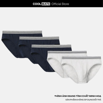 [MUA 2 GIẢM 5%][OUTLET - KHÔNG ĐỔI TRẢ]Pack 5 quần lót nam Brief Cotton Basics Coolmate