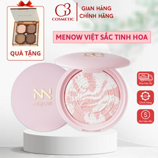 Phấn phủ thuỷ tinh MENOW phấn phủ nén bản Việt sắc tinh hoa mỏng nhẹ tự nhiên kiềm dầu 7gr