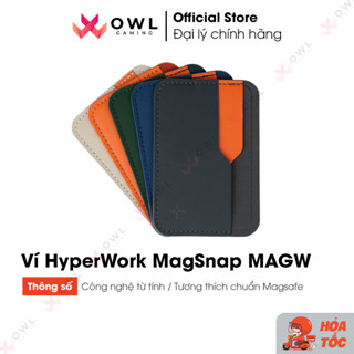 Ví nam châm HyperWork MagSnap MAGW - Tương thích chuẩn Magsafe (Hàng chính hãng)