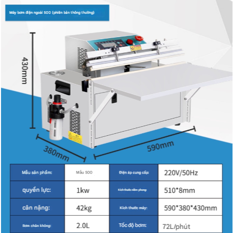 máy hút chân không tự động công suất cao,