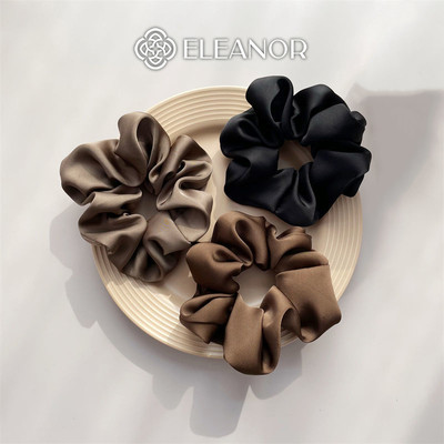 Dây buộc tóc nữ scrunchies Eleanor Accessories vải trơn nhiều màu basic phụ kiện tóc 10471