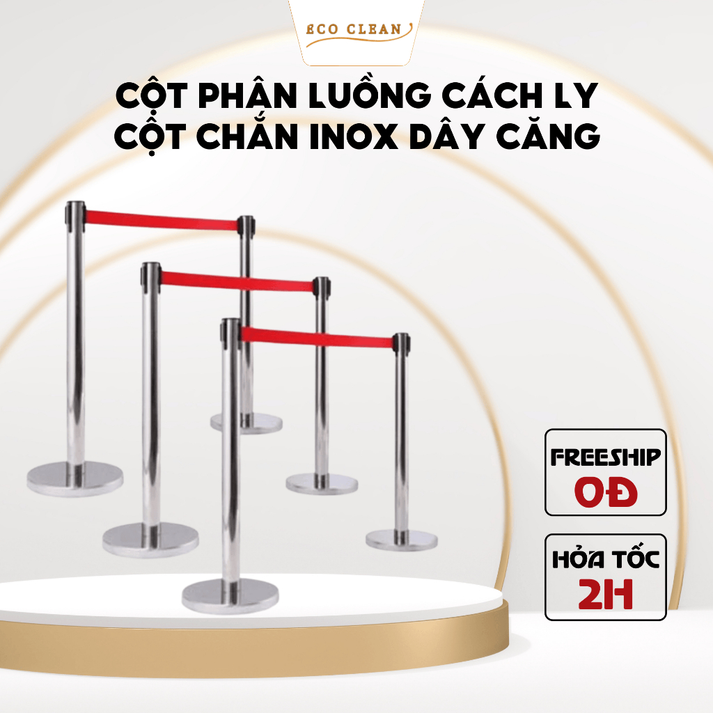 Cột phân luồng cách ly - Cột chắn inox dây căng G28-H
