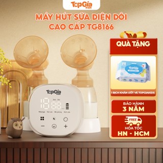Máy hút sữa có dây TG8166 Topgiakids lực hút MẠNH và ĐỀU chế độ massage, hút sữa, kích sữa, mô phỏng
