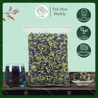  100gr Trà Hoa Đậu Biếc Đà Lạt Sấy Khô Nguyên Bông Dùng Uống Trà Màu Thực Phẩm Hailily 