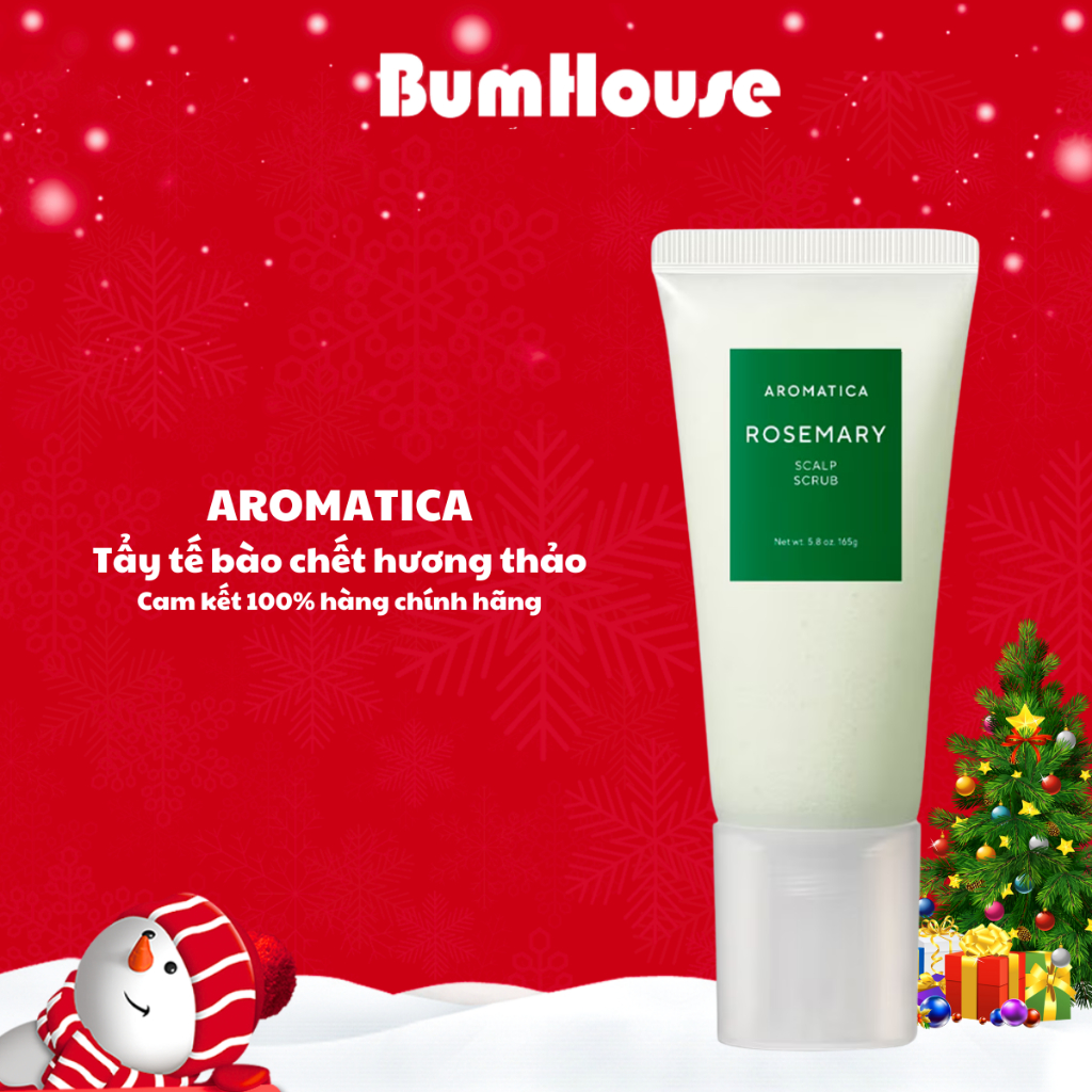 Tẩy Tế Bào Chết Da Đầu Hương Thảo Aromatica Rosemary Scalp Scrub 165g