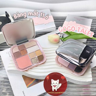   GOGO TALES  Bảng phấn mắt Gogo Tales Hoa Nơ Vỏ Bạc 2in1 Kèm Má Hồng 20g  GT798  