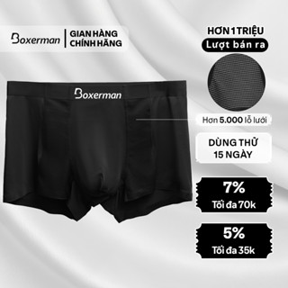  Quần boxer nam PROMESH Black cao cấp BOXERMAN 